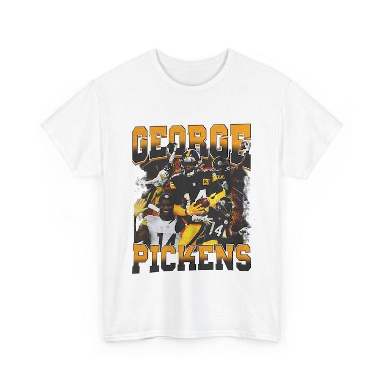 George Pickens Steelers 90s Y2K Vtg Wwe Style Graphic T Shirt