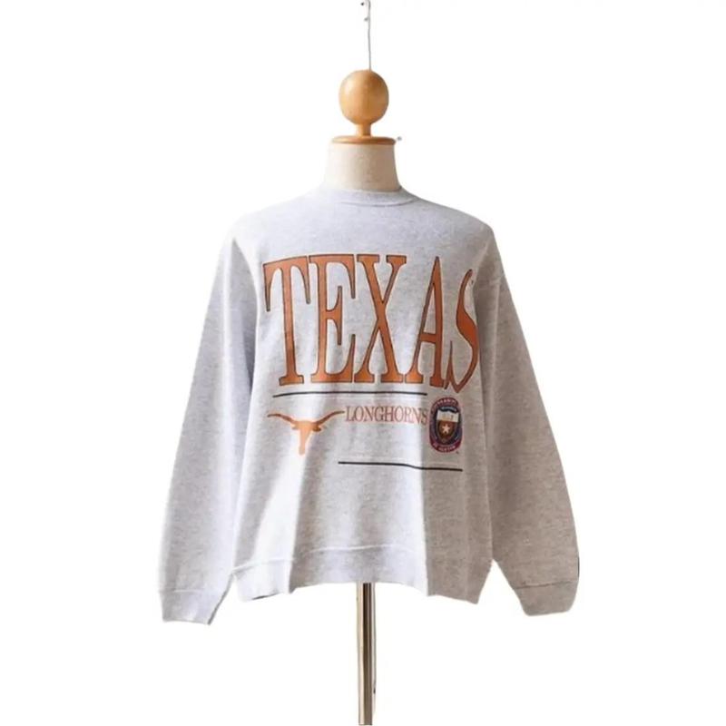 Vintage The University Of Texas Longhorns Sweatshirt Cotton Menswear