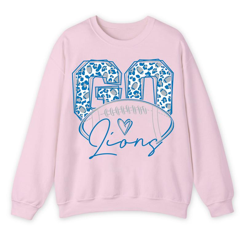 Go Lions Football Sweatshirt, Detroit Football Sweatshirt, Detroit Fan Gifts, Team Shirt