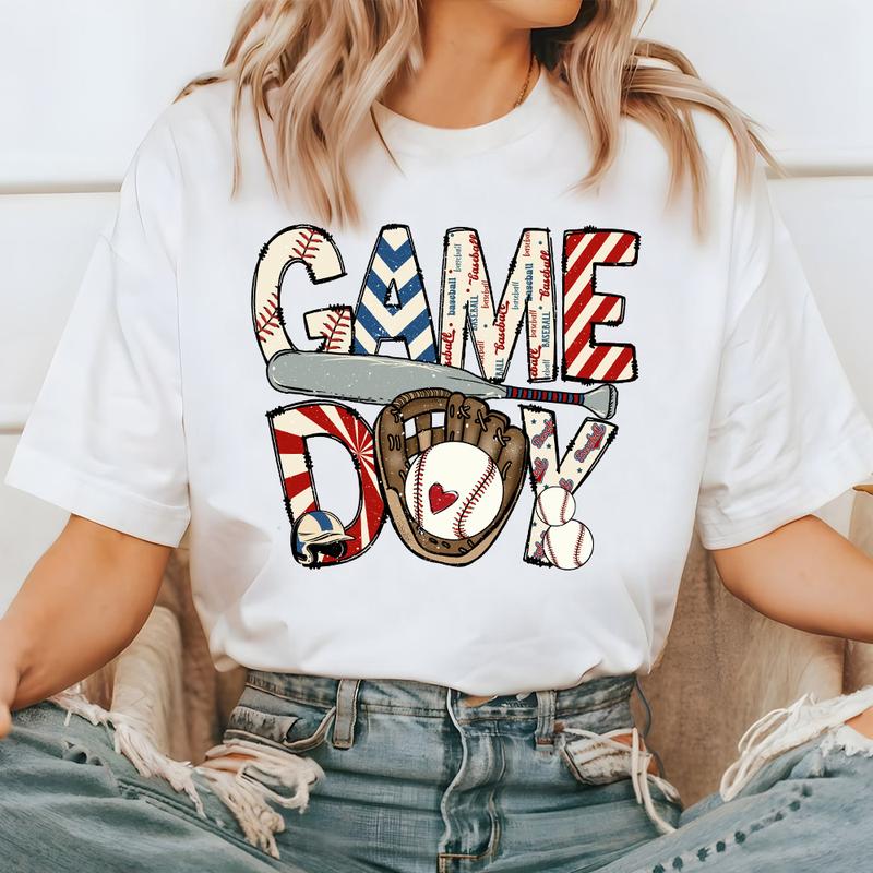 Game Day Shirt, Baseball Mom Shirt, Retro Baseball Shirt for Women, Sport Mom Shirt, Baseball Lover Gift, Baseball Season, Baseball Tee