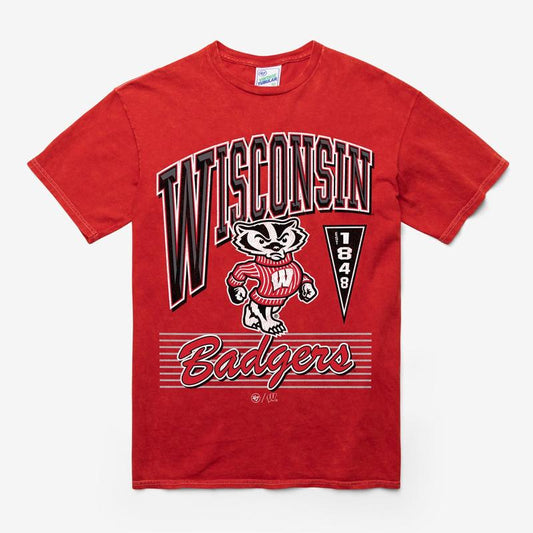 WISCONSIN BADGERS LOCKER VINTAGE TUBULAR TEE, VINTAGE GRAPHIC TEES,TP