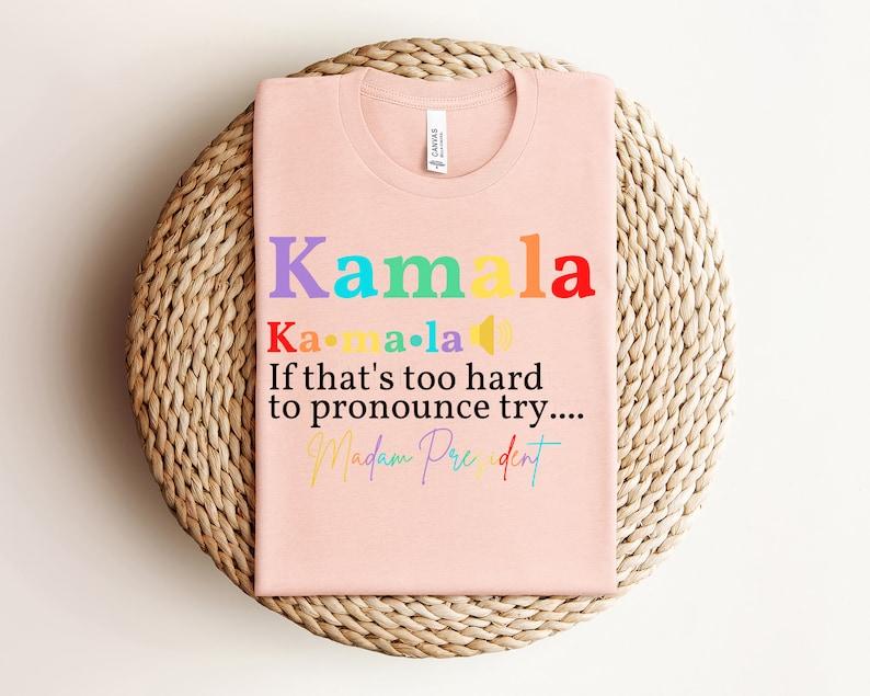 Madam President T-Shirt, Kamala Harriss Shirt, Democrat Tee, Election 2024 Shirt, Vote Democrat T-shirt, Colors Kamala Shirt, Election 2024 Shirt