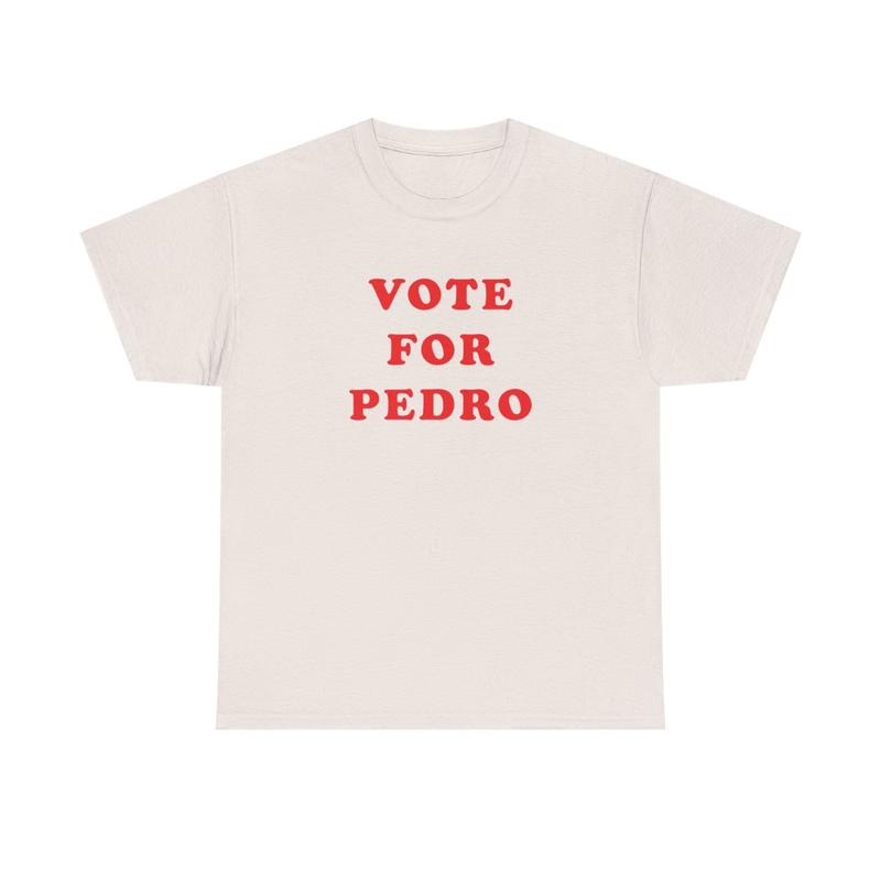 Vote for Pedro Unisex Heavy Cotton Tee - Napoleon Dynamite Shirt - Funny Shirt - Comedy Shirt - Movie Shirt - Gift for Men and Women Casual Classic Me