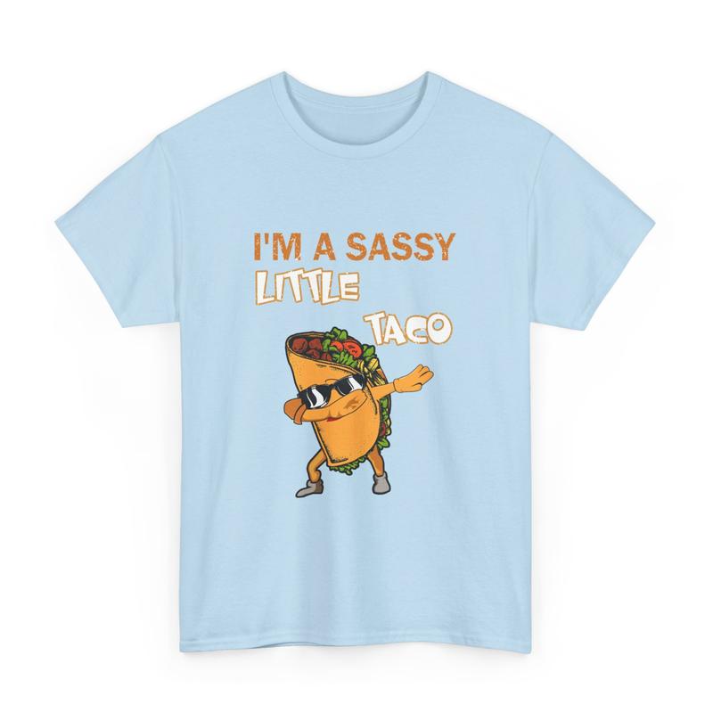 I'm A Sassy Little Taco T-Shirt - Fun & Playful Taco Lover Tee, Taco Shirt, Cute Tee, Gift for Lover Taco, Gift for Friends - Trending, Crew Neck, Top