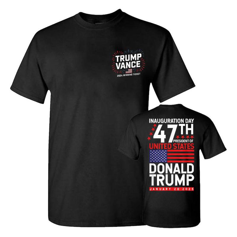 Donald Trump Won 2024 Election Inauguration Shirt, Trump Vance 2024 Winning Ticket Shirt, Trump President 2024 Shirt, Pro-Trump, Full Colors