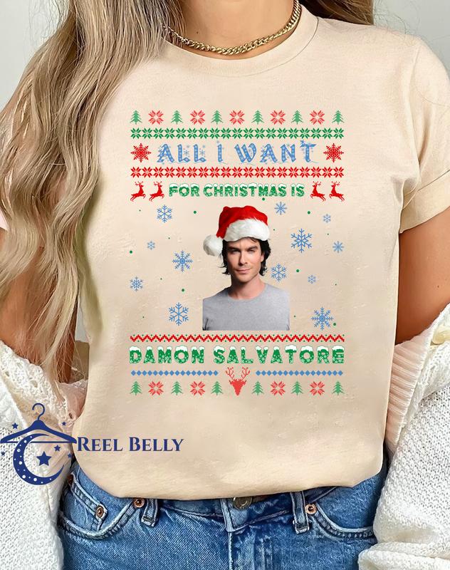 Damon Salvatore Christmast T Shirt