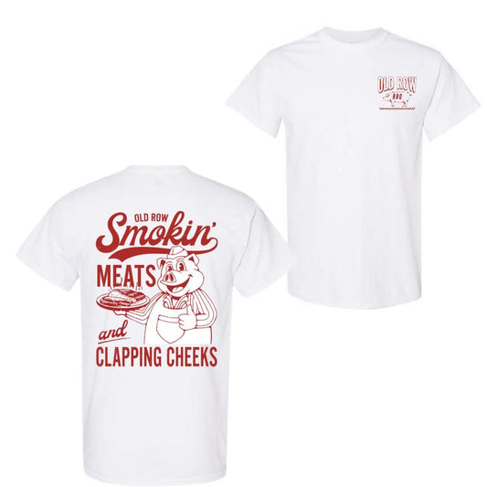 Old Row The Smokin' Meats Graphic 2 Sides Tshirt, Unisex Tshirt For Men, For Women