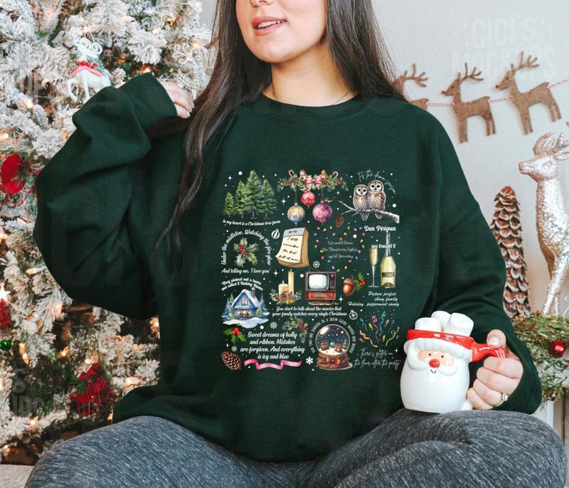 Merry Christmas Songs Lyrics Shirt, Christmas T-shirtSweaterHoodie, Lyrics on a shirt