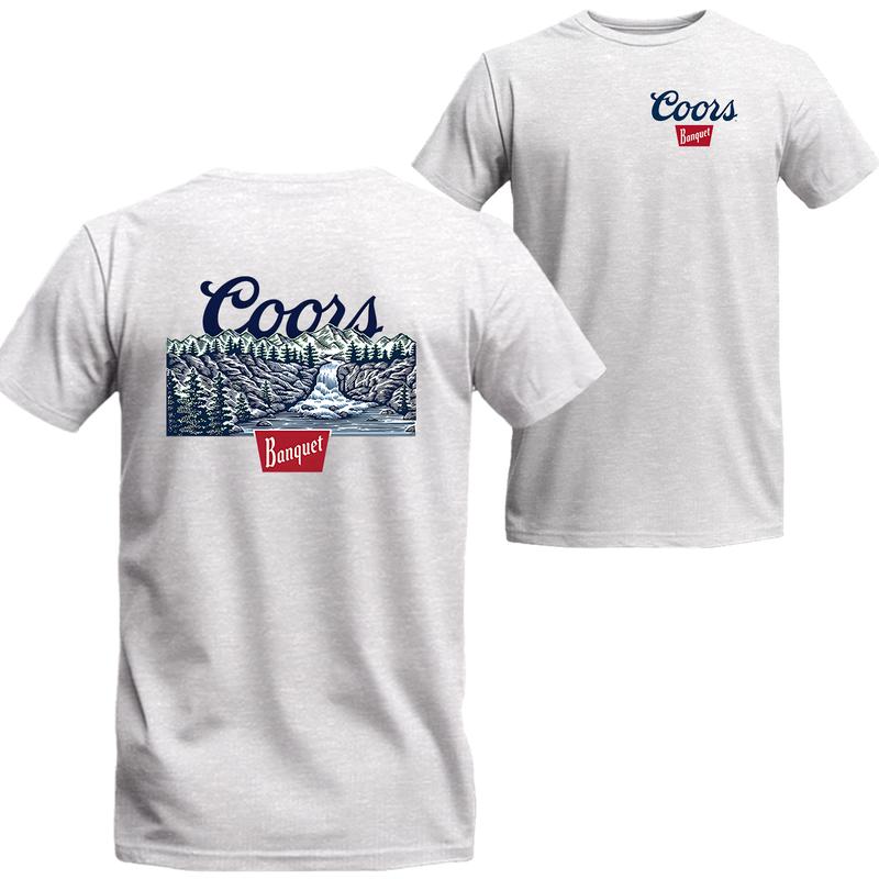 Coors Banquet Waterfall T-shirt, Coors Short Sleeve Tee, Unisex Shirt
