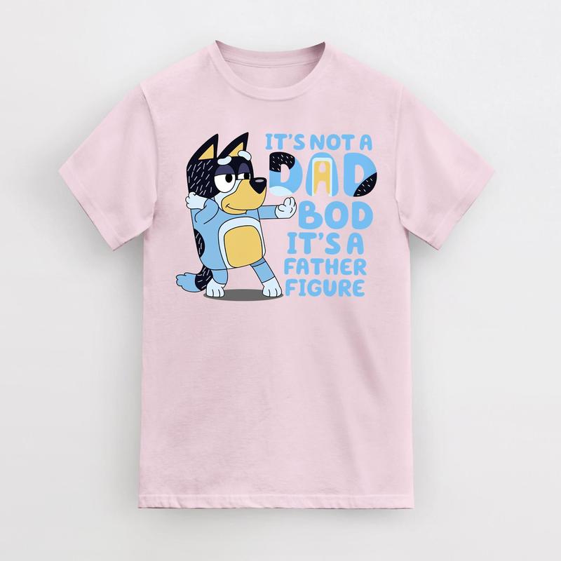 It's Not A Dad Bod It's A Father Figure Shirt, Bluey T-Shirt, Bandit Shirt Father Day Tee Bluey Dad Shirt Bluey Gifts for Dad Bluey Bandit, Best gift