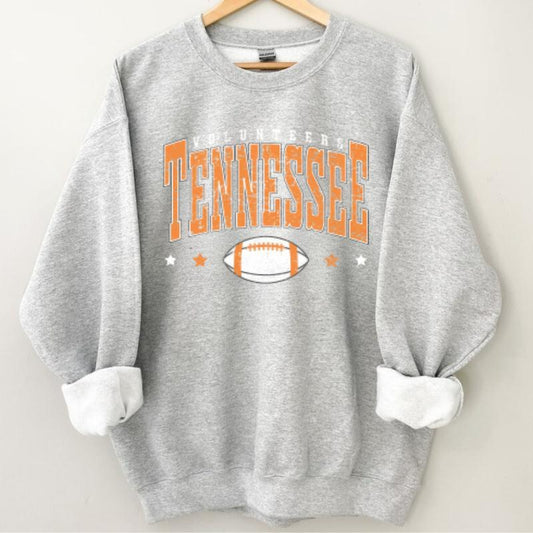 Volunteers Football Oversized T-Shirt Sweatshirt, Tennessee Vols Shirt, Tennessee T-Shirt, Vols Football Shirt, Comfort Colors Football Tees