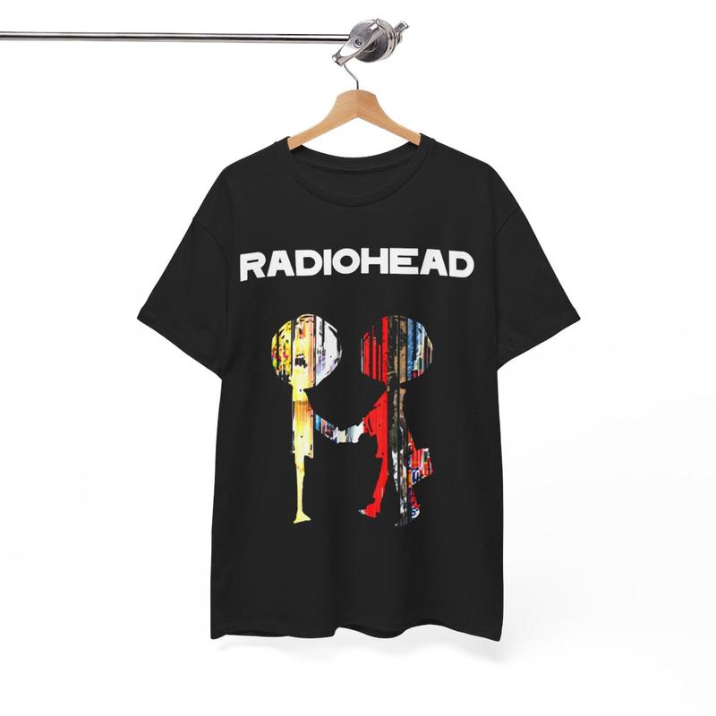 Radiohead T-Shirt, Electronic 90s Emo rock 80s Menswear T-Shirt Cotton Streetwear Tshirt