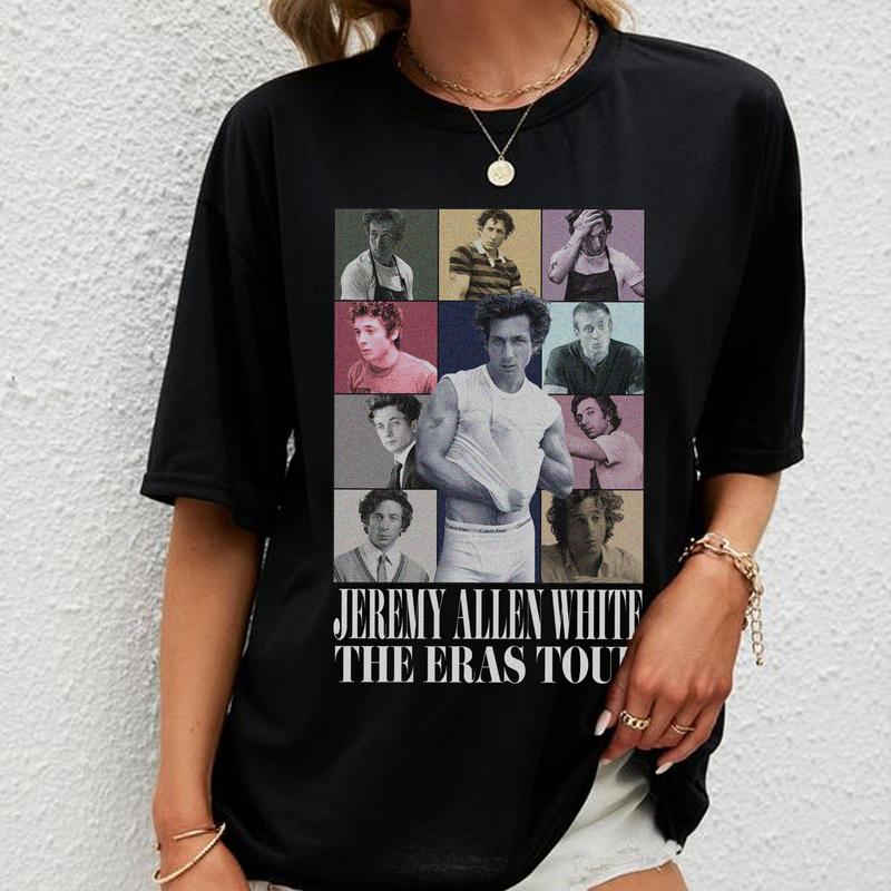 Jeremy Allen White The Eras Tour, Cotton Fabric Vintage T-Shirt Sweatshirt Hoodie Unisex