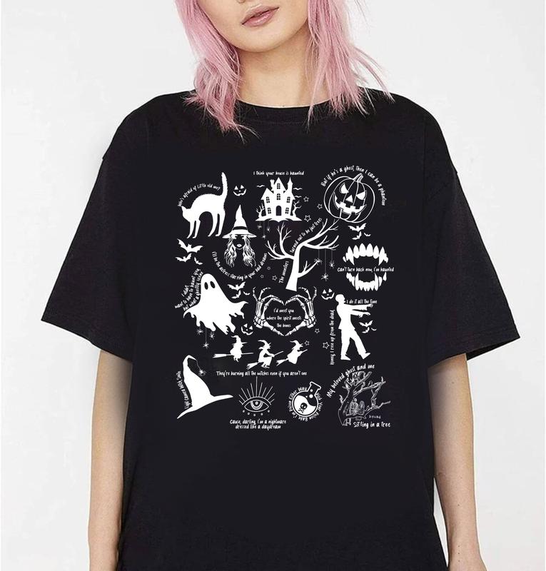 Halloween Songs Lyric Shirt, Halloween TShirt, Spooky Season SweatshirtHoodie