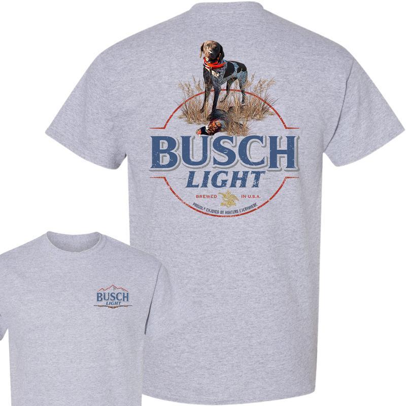 BUSCH LIGHT, BEER, Busch Light Hunting Shirt, Busch Light Tshirt Full Color For Men And Women, Casual Graphic Round Neck T-shirt for Summer, Fashion M