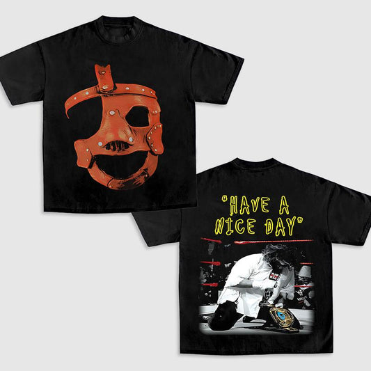 MANKIND V2 TEE, Wrestling Graphic Tee, Sports T-shirt, Athlete Shirt, Wrestling Gift, Fitness Tee Crewneck Clothing Cotton Menswear