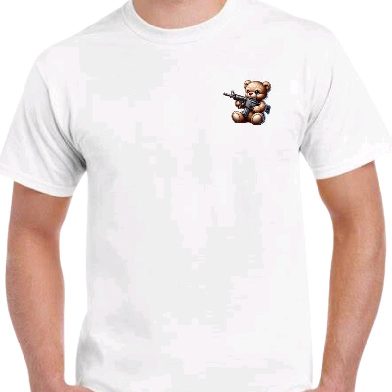 I'll Control My Guns. You Control Your Kids. T-shirt Fabric Menswear, Casual men funny Soft Top