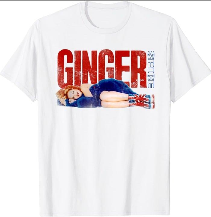 Spice Girls Power Girls Ginger Spice T-Shirt Full Size Unisex S-5XL Collar Cotton
