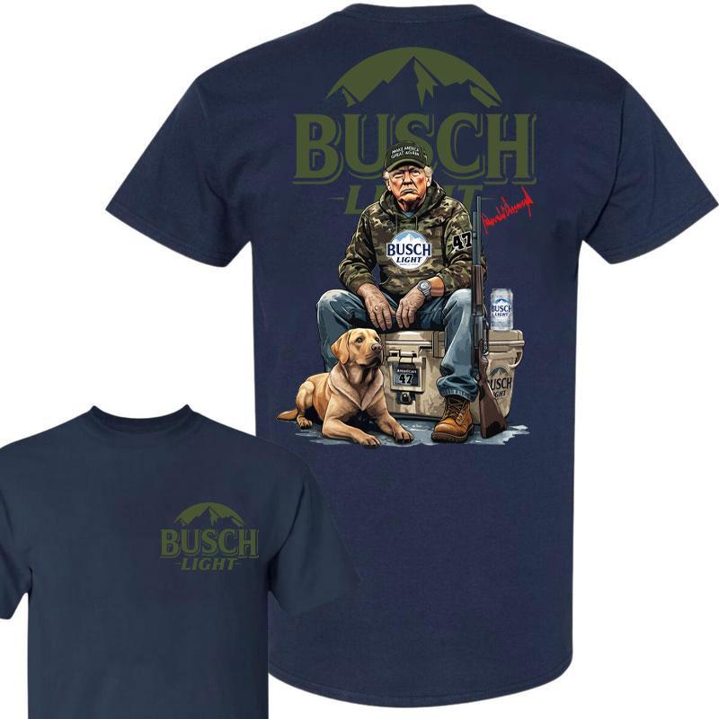 Trump Hunting Signature Busch Light Shirt , Trumpp won 47th president Election 2024, Trumpp Supporter, Busch Light Shirt, Trump Hunting With Local Shi