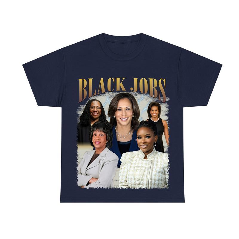 Black Jobs Shirt, Kamala Harris 2024 T-Shirt, Democrat Shirt, Election Shirt, Madam President Shirt, Unisex Cotton Shirt Menswear Top