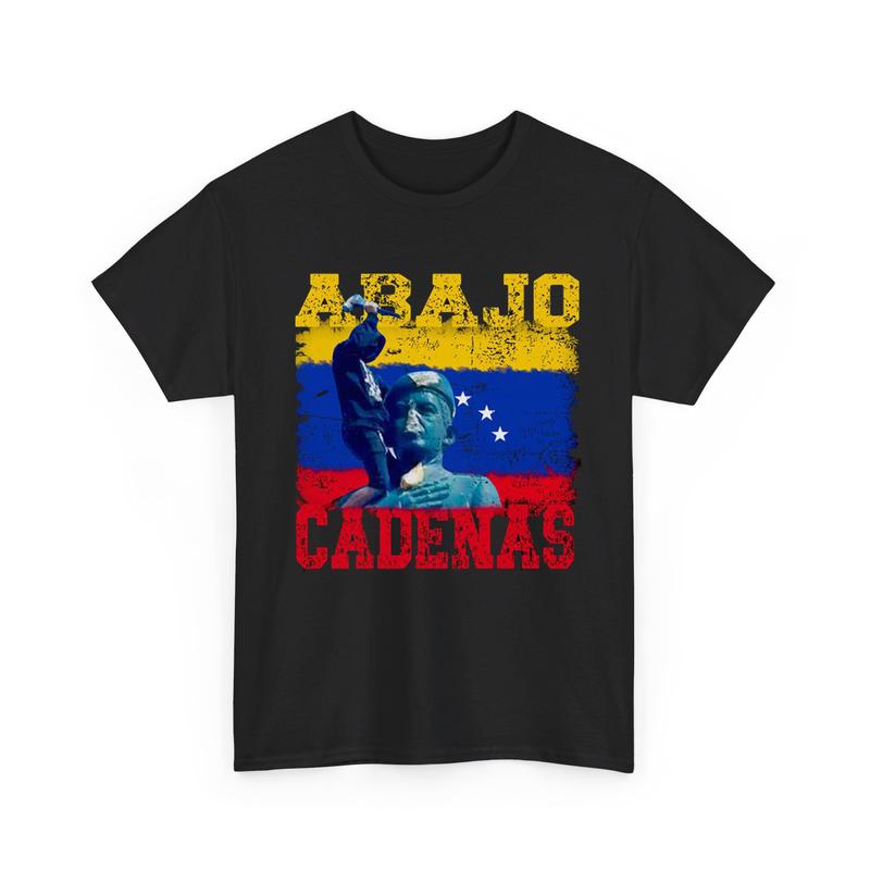 Abajo Cadenas Venezuela Shirt, Hasta el Final Shirt, Venezuela Libre Shirt, Unisex Cotton Shirt, Full Size Full Color