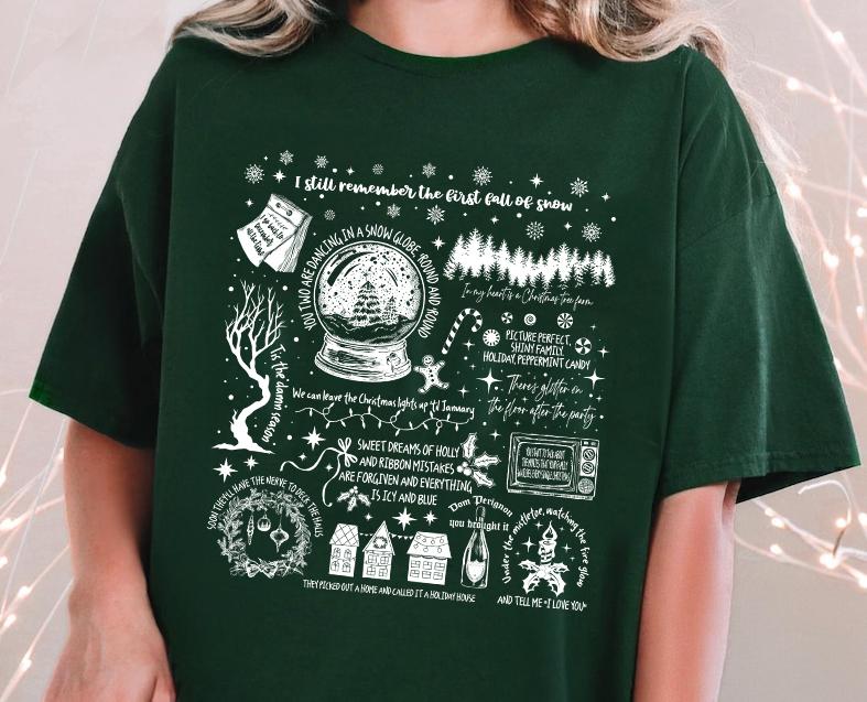 Christmas Song Lyrics Unisex ShirtSweatshirtHoodie For Fan, Christmas Cozy SHirt