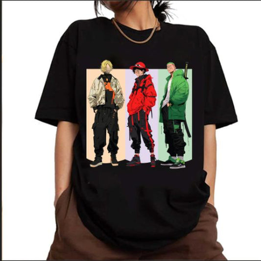 One pjece team shirt, Luffu Sanju Zoru shirt, One pjece shirt, Amjme shirt, One pjce characters shirt sweatshirt hoodies