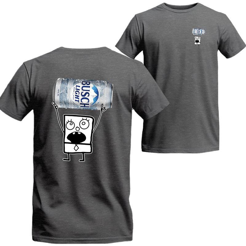 Doodlebob Bush Light Unisex T-shirt, Funny Bush 2 Side Shirt, Unisex T-shirt For Men, For Women, Best choice, Menswear Top, Beer Shirt Underwear Stree