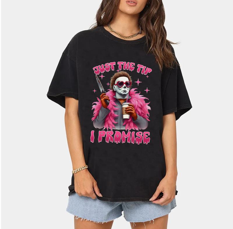 Just The Tip I Promise Shirt, Halloween Tee Shirt, Funny Halloween Shirt For Men Women Crewneck Soft Crewneck Soft