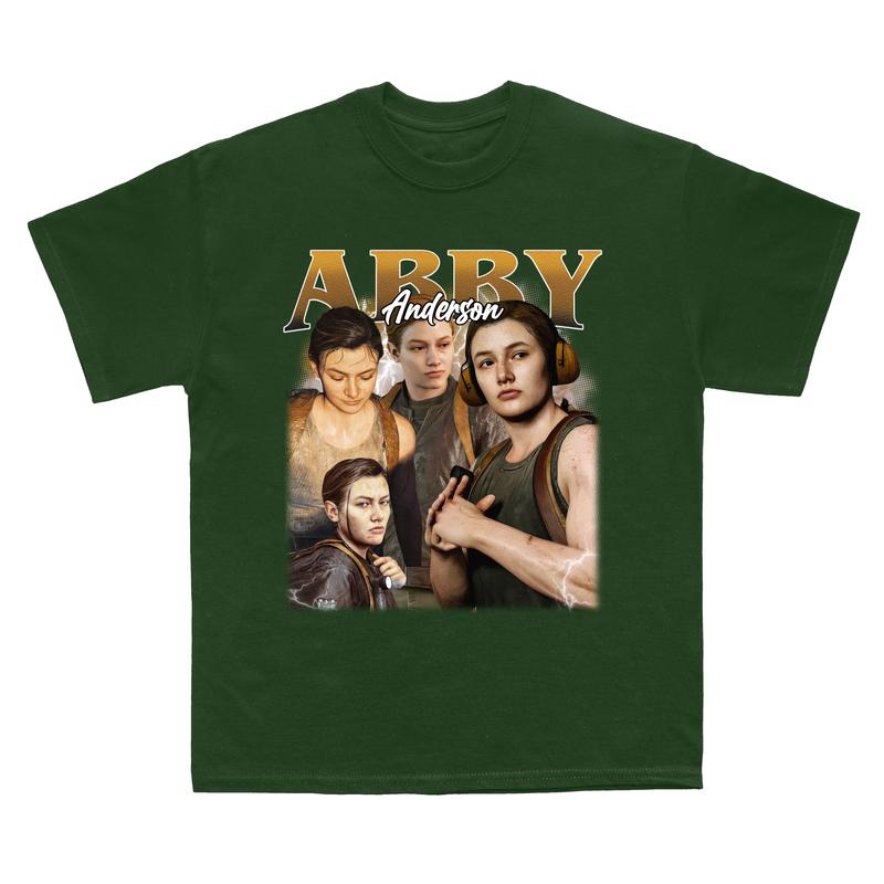 Abby Anderson The Last Of Us Vintage T-Shirt, TLOU Game Shirt, Gift For Movies Lovers Casual Clothing Fabric Menswear Top Fleece
