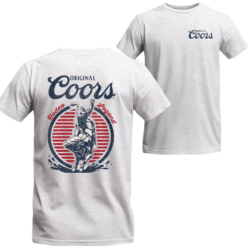 Original Coors Rodeo Legend Double Sided Beer Logo Shirt, Coors Short Sleeve Tee, Unisex Shirt