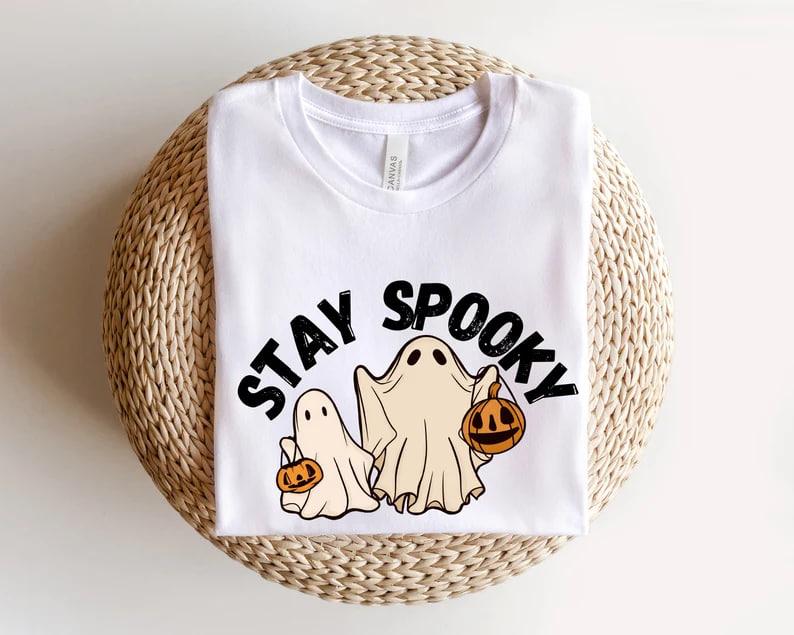 Stay Spooky Sweatshirt, Halloween Sweatshirt, Halloween Gift Hoodie, Womens Halloween Sweatshirt, Spooky Season Shirt, Ghost Halloween