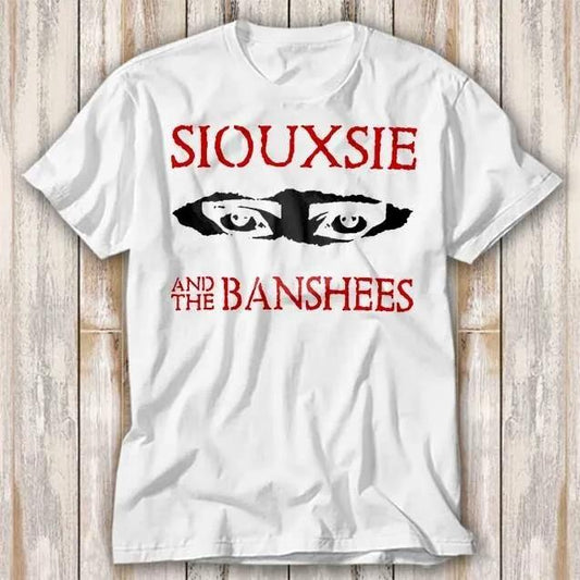 Retro Siouxsie and the Banshees Music Band Cult Movie T Shirt Cotton T-shirt Gift For Men