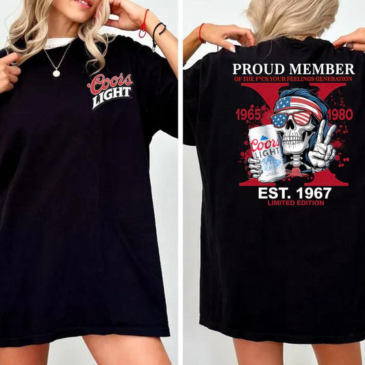 Gen X Proud Member New T-Shirt Raised On Hose Water, Customize Vintage Funny Humor