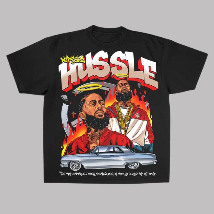 Bootleg Nipsey Hussle T-Shirt, Nipsey Hussle Vintage Tee, Music Rap Graphic Tee, Unisex Fashion Shirt Menswear Womenswear Streetwear