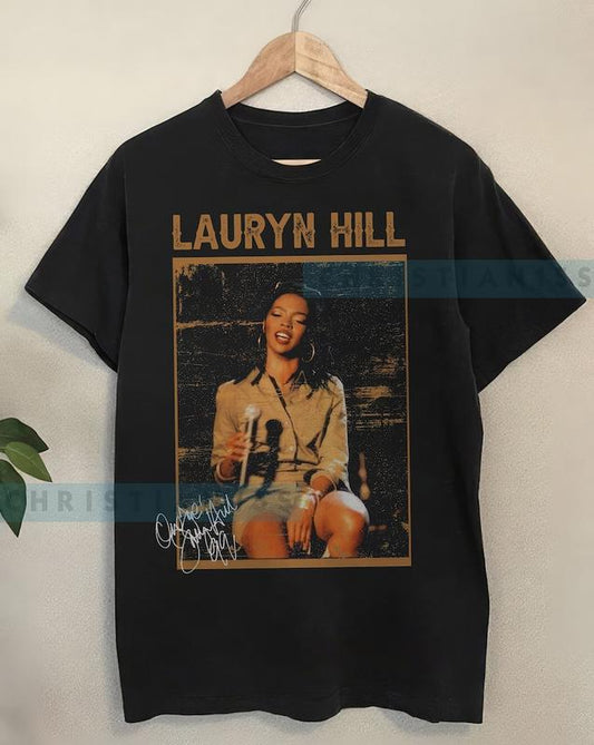 Vintage Lauryn Hill shirt, Lauryn Hill Fans Shirt, Rock pop music shirt, Lauryn Hill Sweatshirt Gift for men women unisex tshirt - Unisex T-Shirt, Hoo
