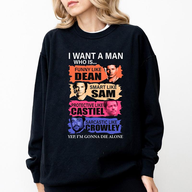 Supernatural Sam And Dean T-Shirt, Winchester Brothers Shirt, Gift For Woman and Man Unisex T-Shirt  Casual Cotton Fabric Fashion