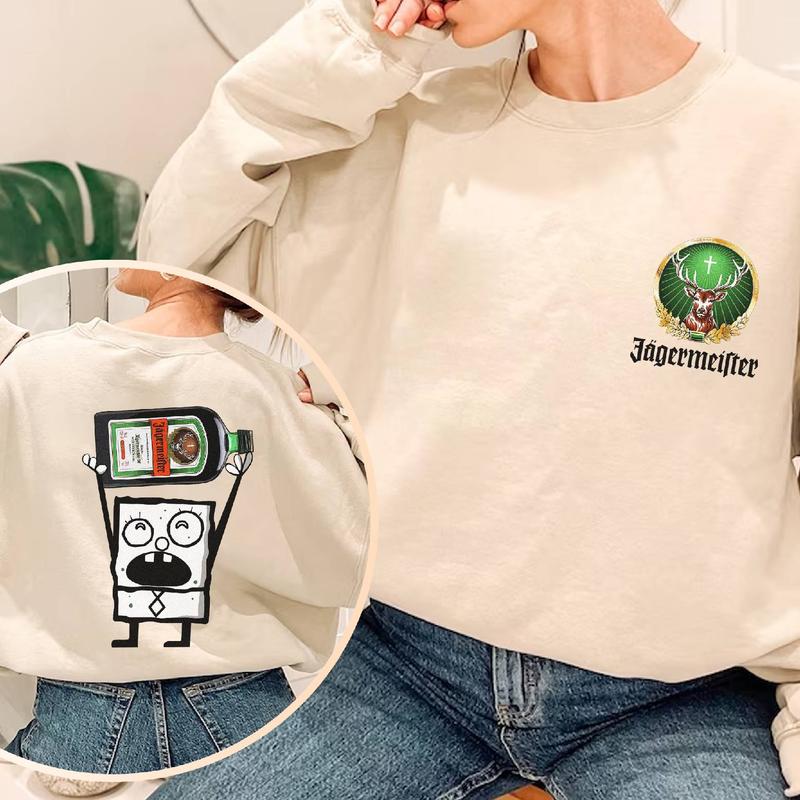 Jagermeister Doodlebob Shirt, Doodlebob Character Movie Tshirt, Drinking Lover Tshirt, Funny Shirt