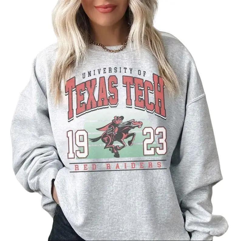 Unisex Vintage 90s Texas Tech Red Raiders Shirt, Sweatshirt, Style University Of Texas Tech NCAA Cotton Fabric