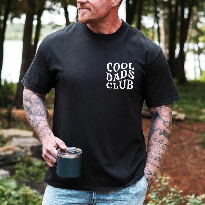 Cool Dads Club 2 side T-shirt, Dad Hoodie, Funny Shirt For Dad, Dad Birthday Gift, Fathers Day Gift, Aesthetic Clothes Hoodie and Sweatshirt, Full Col