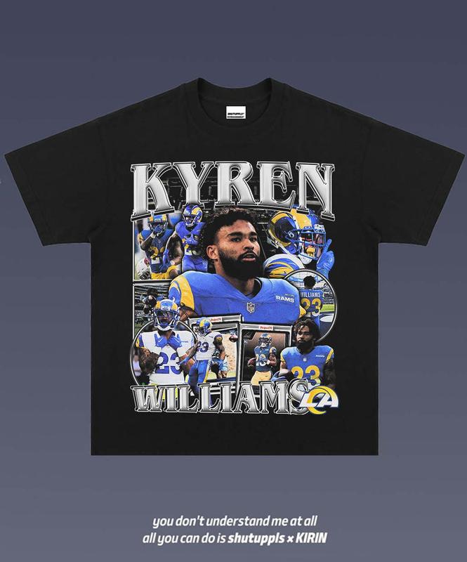 KYREN WILLIAMS 1.0 VINTAGE TEE  AMERICAN FOOTBALL  GIFT FOR FAN
