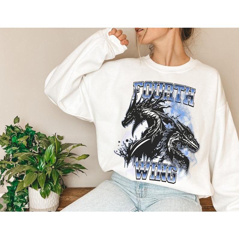 Fourth Wing Sweatshirt OFFICIALLY LICENSED, Fourth Wing Merch, Basgiath War College Gift, Bookish Merch, Dragon Rider, Iron Flame Crewneck
