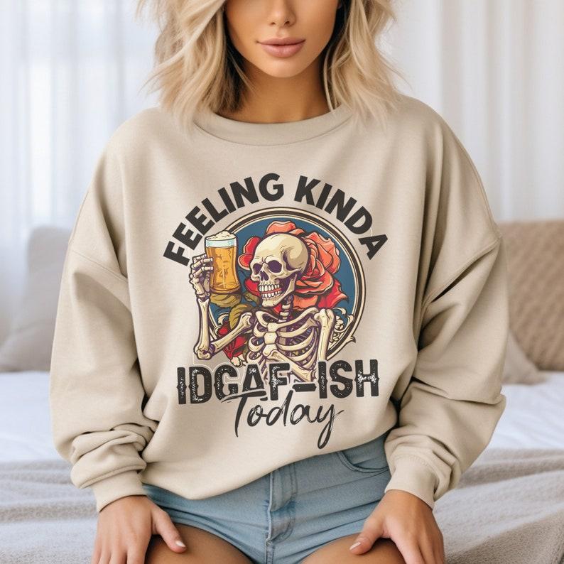 Idgaf Sweatshirt, IDGAF-Ish Sarcastic Shirt, Moody Sweater, Introvert Gift