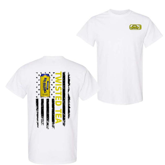 Twisted Tea Logo Flag 2-sided Tshirt, Twisted TeaLight Tshirt For Men And Women Tshirt