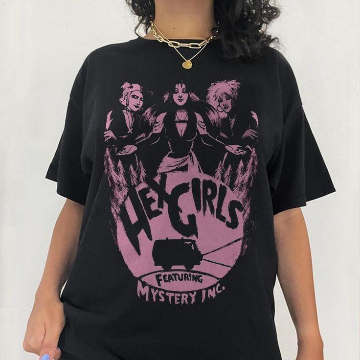 The Hex Girls Inspired Tee, The Hex Girls Rock Band Music T-Shirt,Retro Halloween 90's Shirt, Gift For Halloween, Concert Shirt