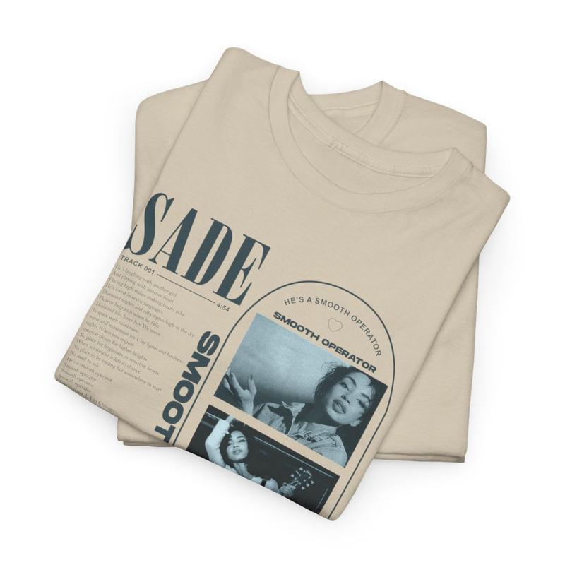 Sade Shirt, Sade Gift Unisex Menswear Medium Tshirt Cotton