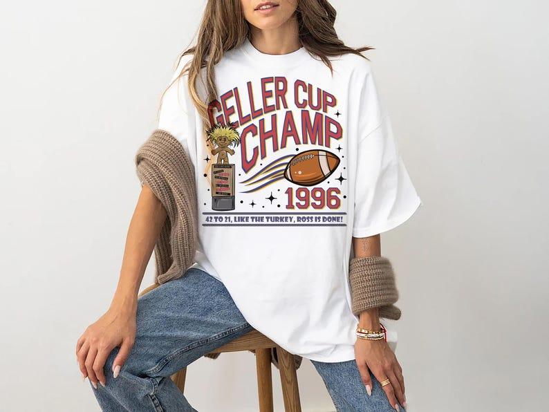 Geller Bowl Friendsgiving Shirt Ross Rachel Monica Chandler Phoebe Shirt 42-21 Just Like The Turkey Ross Is Done Geller Cup Bowl Tee Shirt