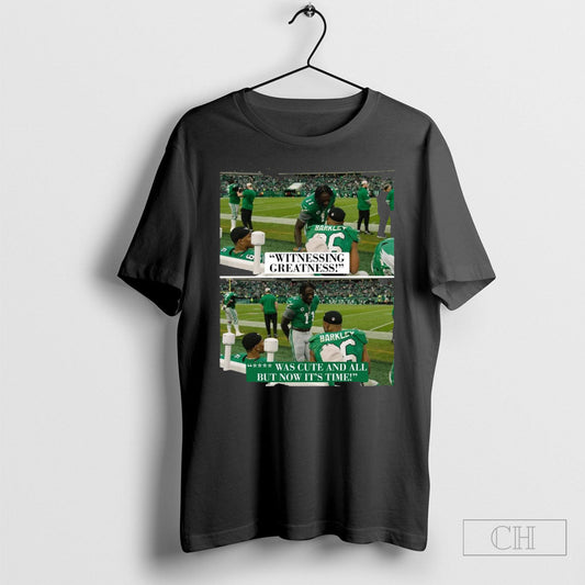 Philadelphia Eagles Witnessing Greatness Was Cute And All But Now Its Time Brown Smith Barkley Poster T Shirt