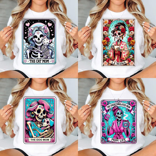 Tarot Card T-Shirts Mom Life - Print is Sublimation, Unisex T-Shirt, Funny Tee, t Idea, Relaxed Fit, Cute Top, Great with Jeans, Womenswear Graphic
