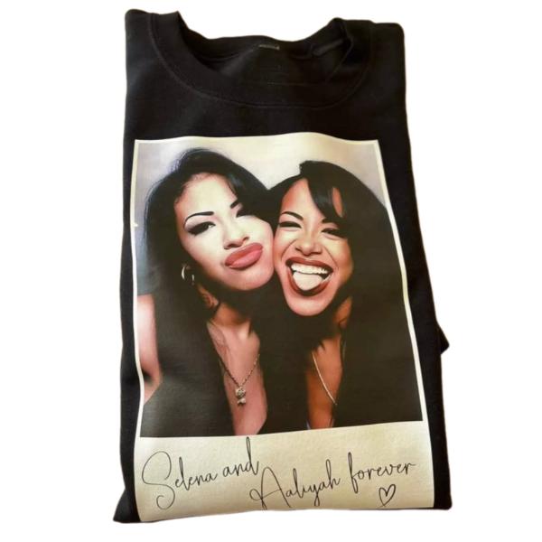 Vintage Selen@ and Aal!yah Shirt, Aal!yah 0ne in a Million Shirt,  Aal!yah Graphic Tee Cotton Unisex T-Shirt